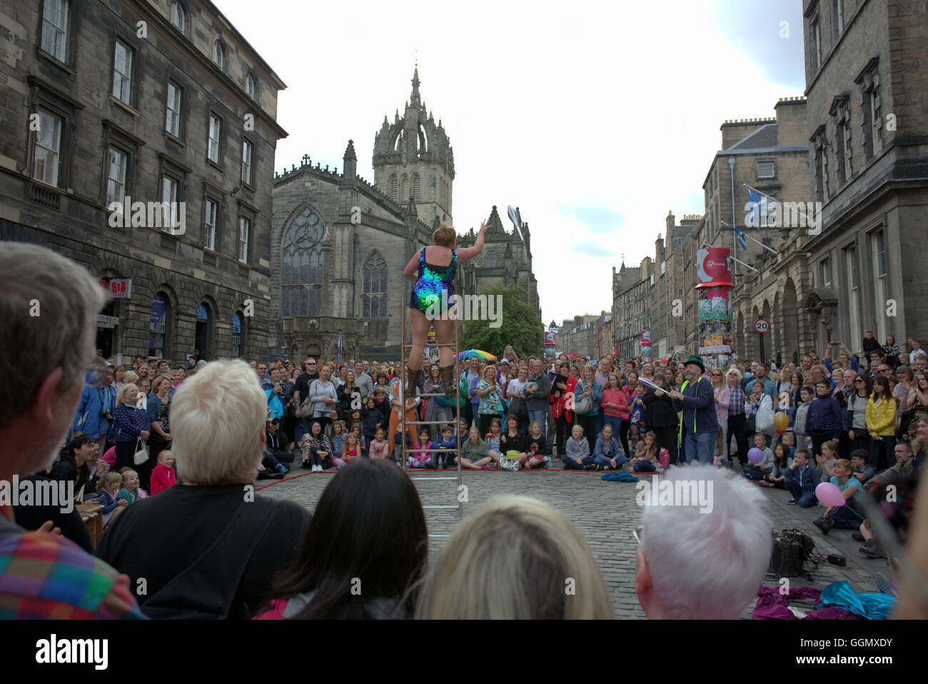 Edinburgh, Scotland, UK 5. August 2016. Bilder vom ersten Tag des Edinburgh Festival Fringe 2016, dass dieses Jahr verfügt über mehr als 3.000 unglaubliche, einzigartige und inspirierende Veranstaltungen über 05-29 August. Bildnachweis: Gerard Fähre/Alamy Live-Nachrichten Stockfoto