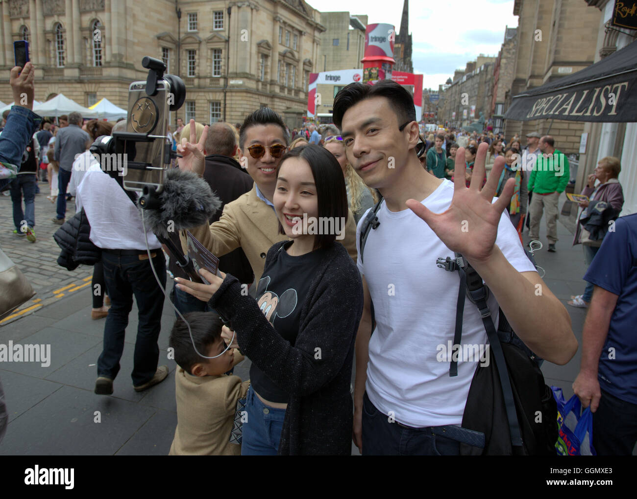 Edinburgh, Scotland, UK 5. August 2016. Bilder vom ersten Tag des Edinburgh Festival Fringe 2016, dass dieses Jahr verfügt über mehr als 3.000 unglaubliche, einzigartige und inspirierende Veranstaltungen über 05-29 August. Bildnachweis: Gerard Fähre/Alamy Live-Nachrichten Stockfoto