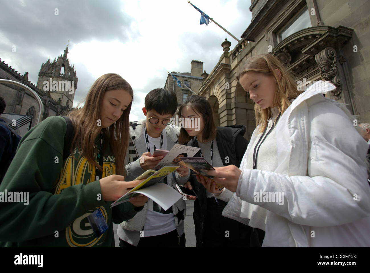 Edinburgh, Scotland, UK 5. August 2016. Bilder vom ersten Tag des Edinburgh Festival Fringe 2016, dass dieses Jahr verfügt über mehr als 3.000 unglaubliche, einzigartige und inspirierende Veranstaltungen über 05-29 August. Bildnachweis: Gerard Fähre/Alamy Live-Nachrichten Stockfoto