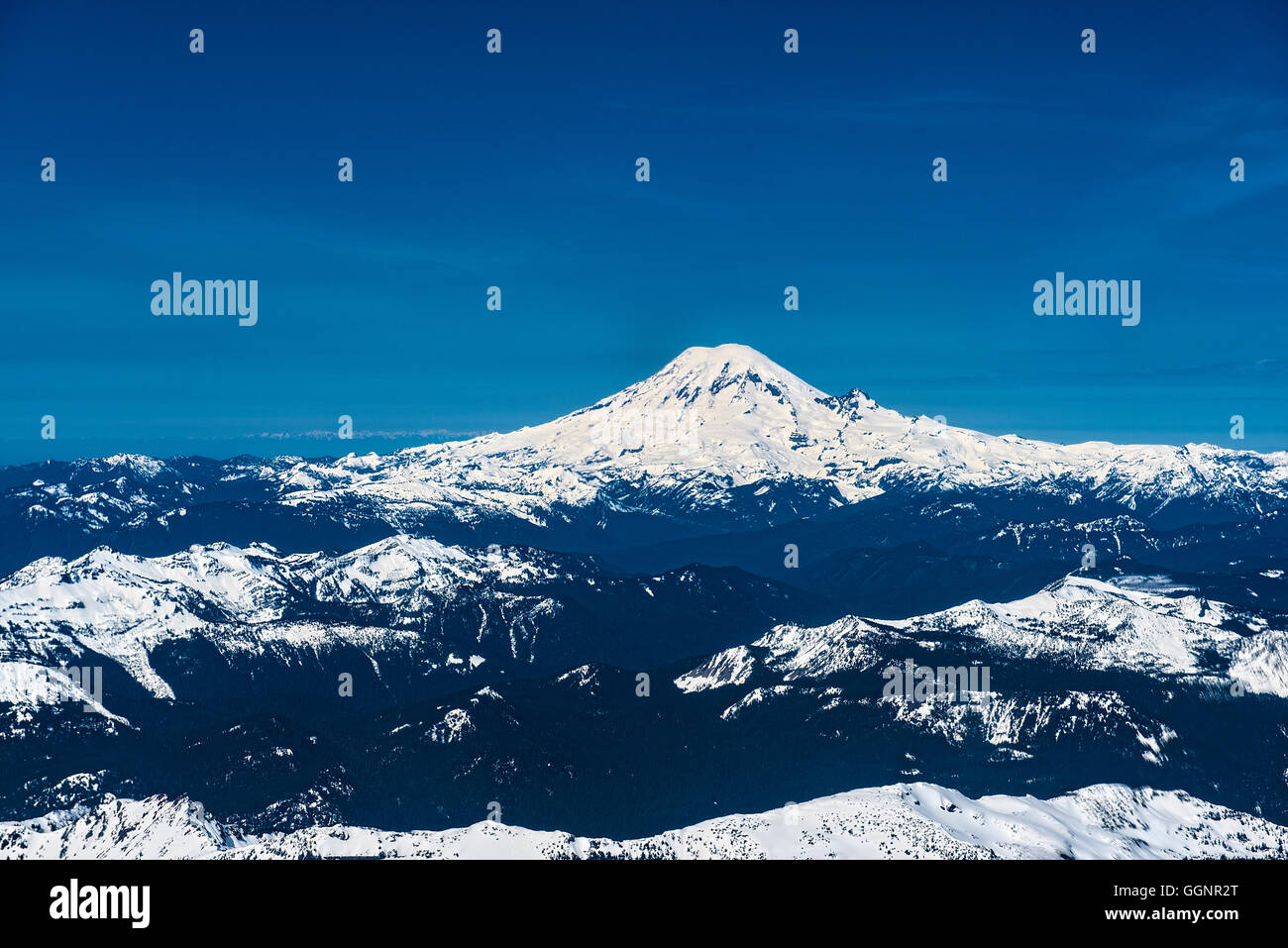 Schneebedeckte Berge, Yakima, Washington, Vereinigte Staaten von Amerika, Stockfoto