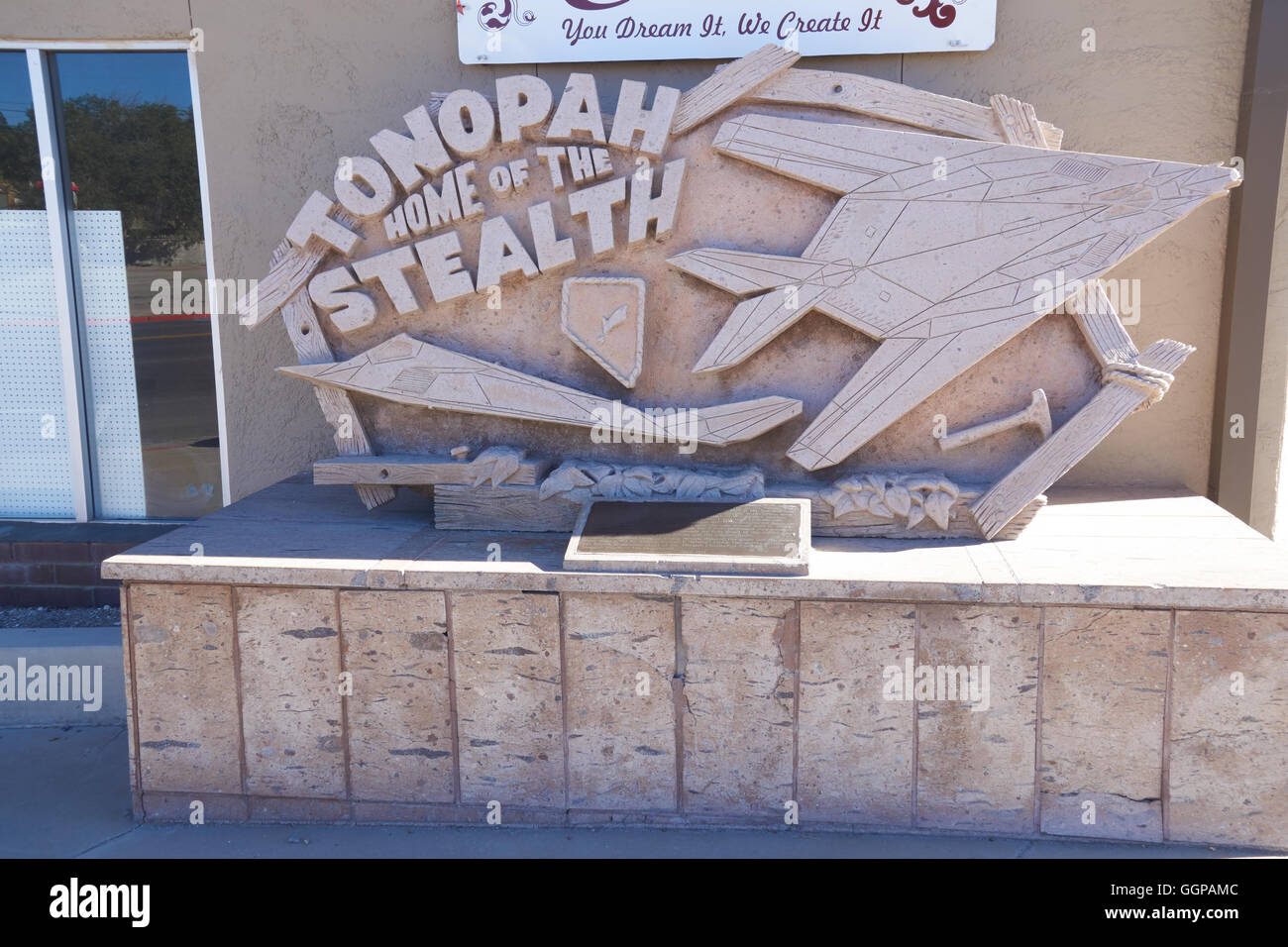 Moument, die Stealth-Bomber.Tonopah. Nevada. USA Stockfoto
