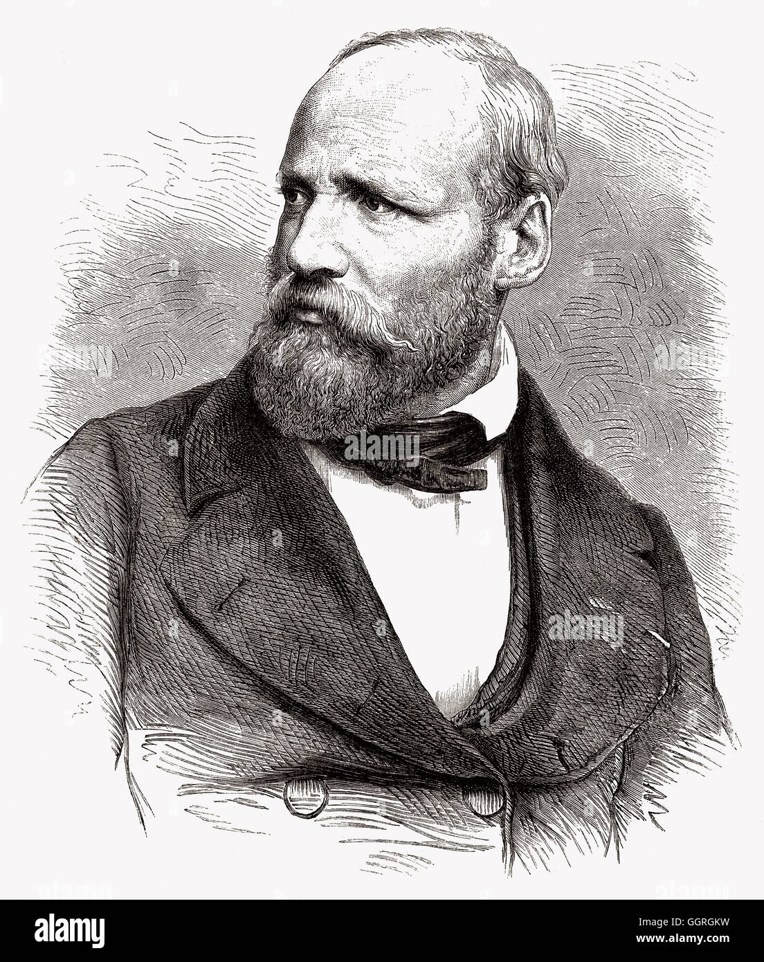 Karl Girardet, 1813-1871, Schweizer Maler und illustrator Stockfoto