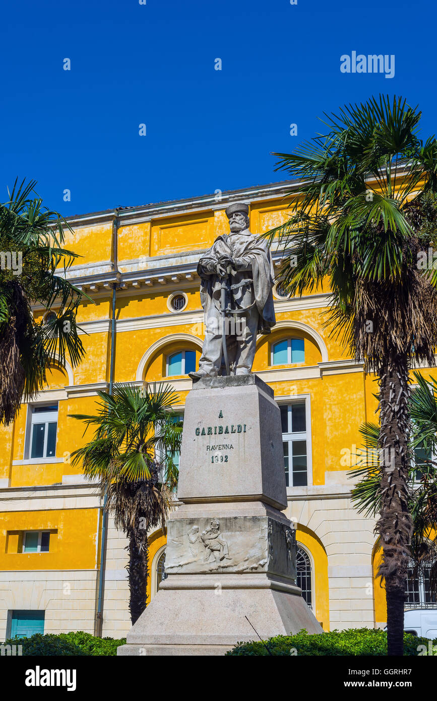 Piazza Giuseppe Garibaldi-Platz von Ravenna. Emilia-Romagna. Italien. Stockfoto