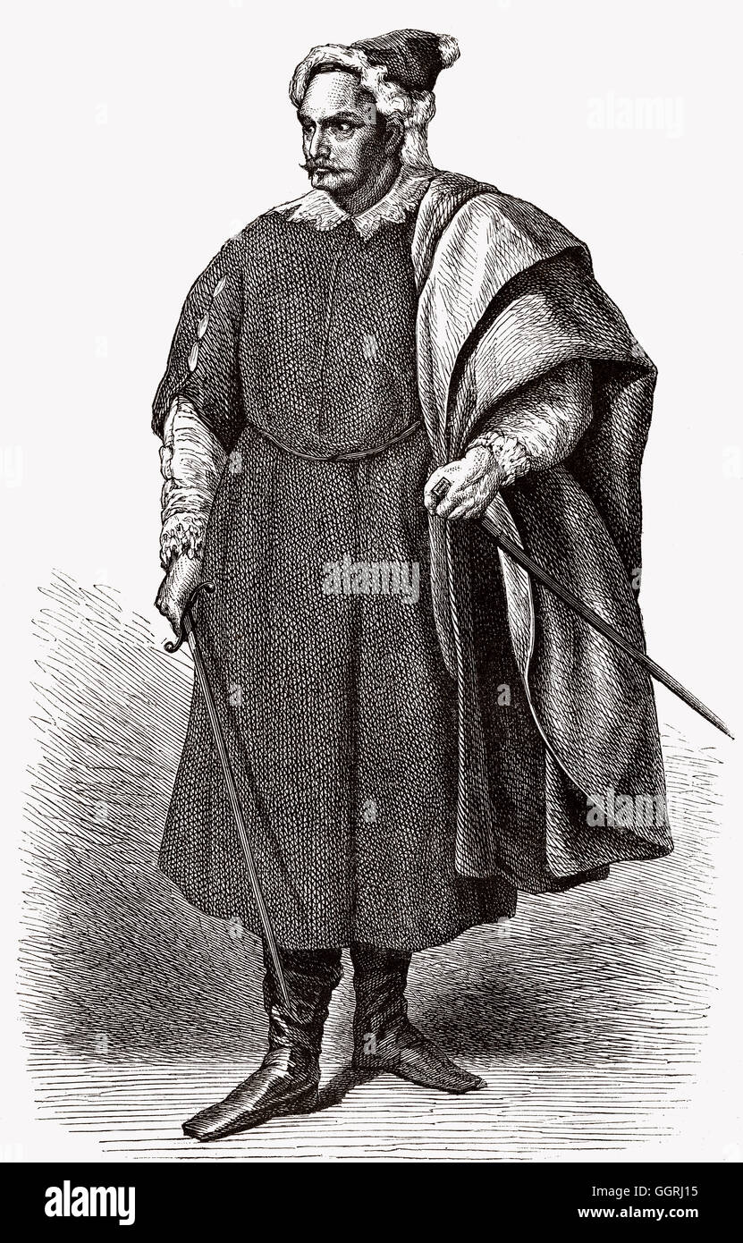 Friedrich i., Friedrich Barbarossa, Friedrich I., 1122-1190, der Kaiser des Heiligen Römischen Reiches Stockfoto