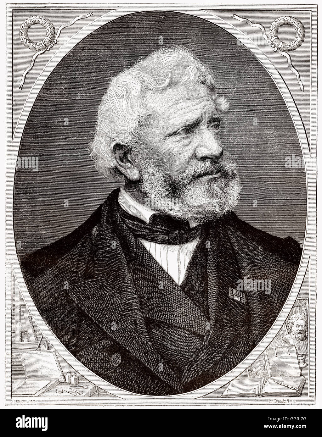 François Forster, 1790-1872, französischer Kupferstecher Stockfoto