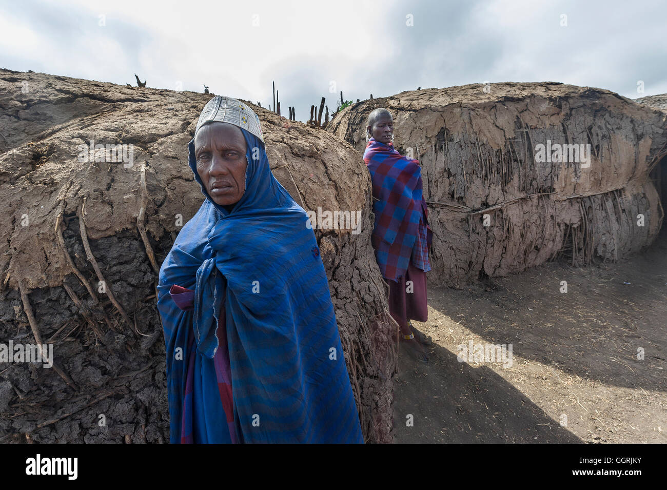 Tansania, Ngorongoro Krater, Massai-Frauen Stockfoto