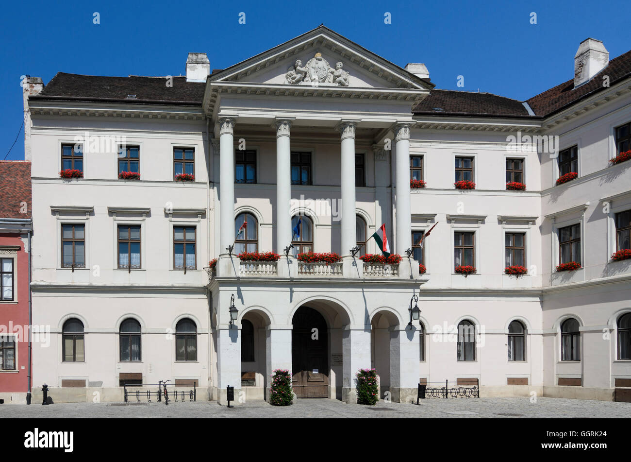 Sopron (Ödenburg): County Hall auf Fö ter, Ungarn, Györ-Moson-Sopron, Stockfoto