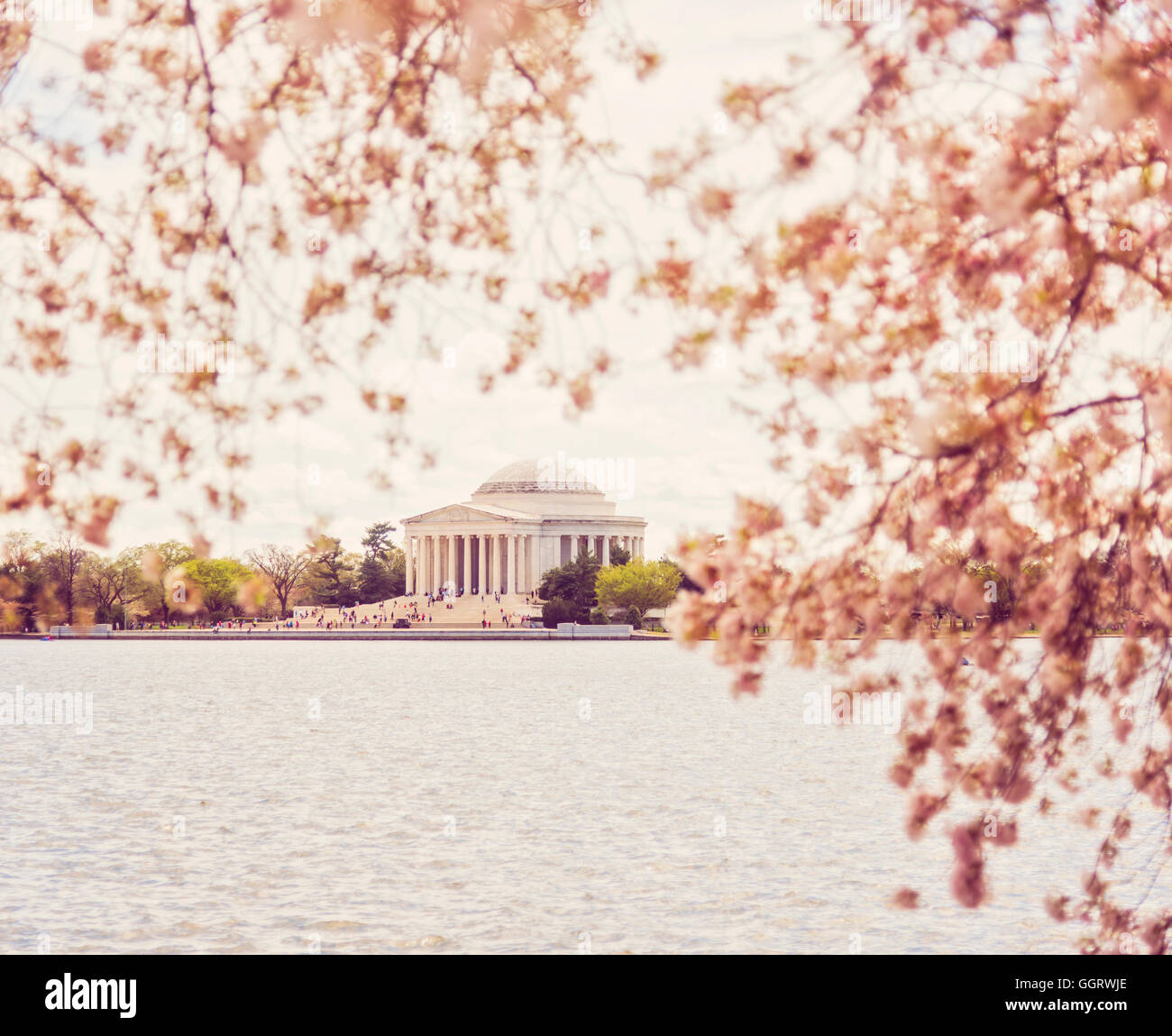 Fernen Jefferson Memorial, Washington, District Of Columbia, Vereinigte Staaten, Stockfoto