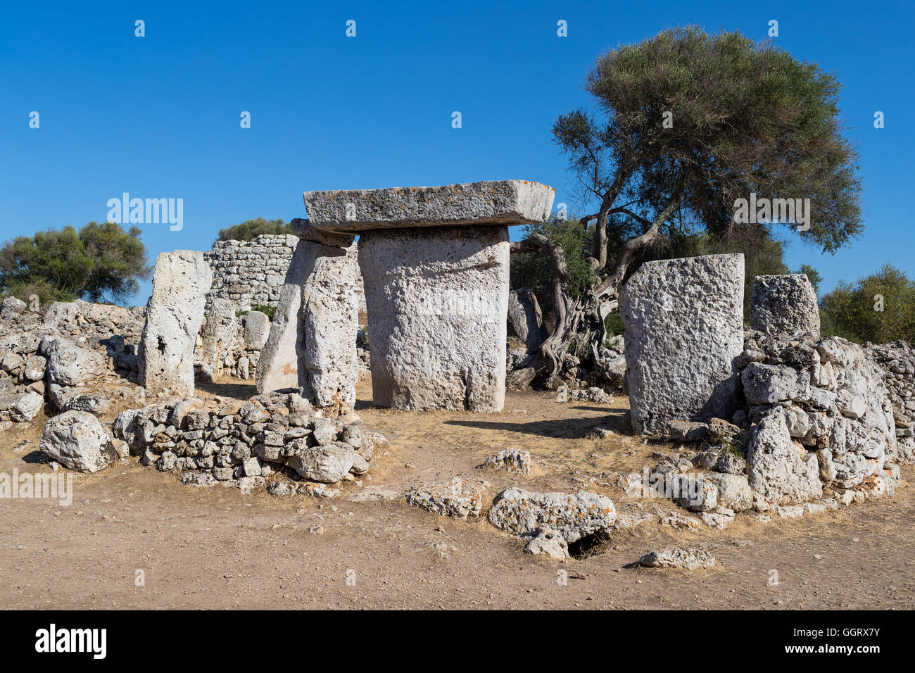 Prähistorischen dolmen Stockfoto