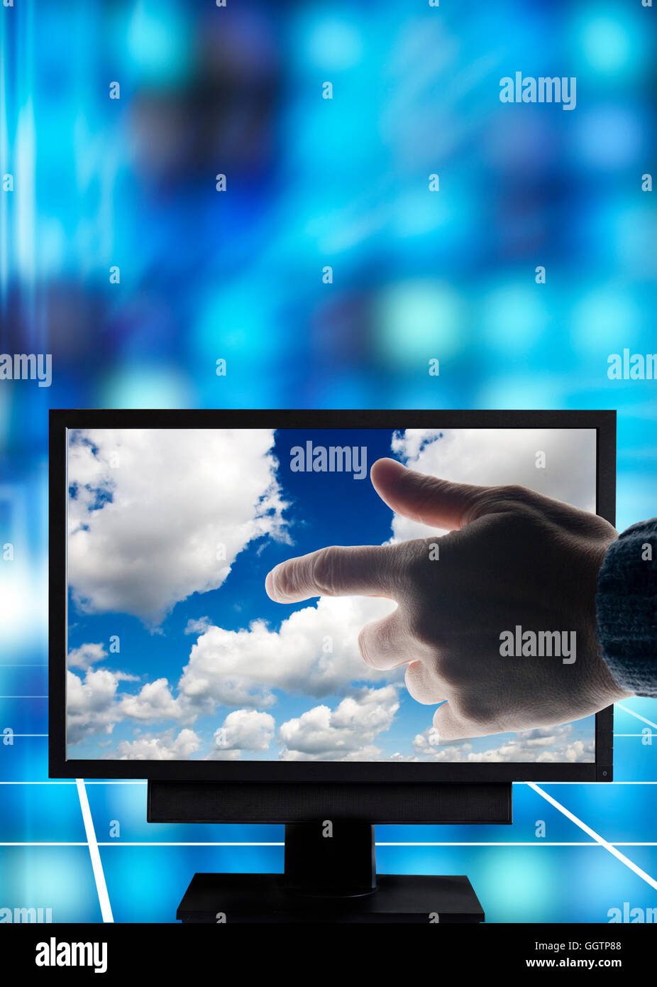 Cloud-computing-Konzept Stockfoto