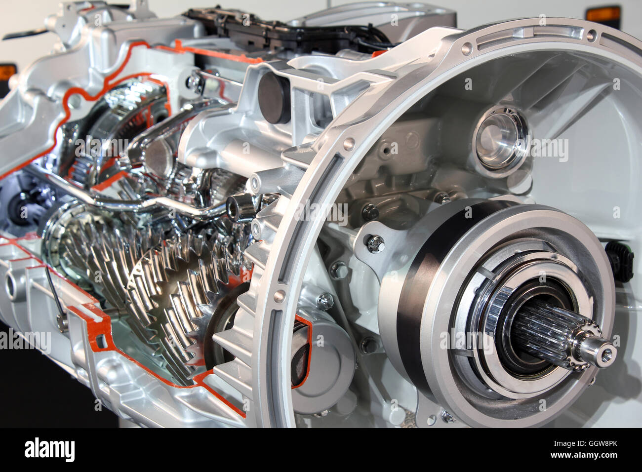 schweren Lkw Getriebe Getriebe detail Stockfotografie - Alamy