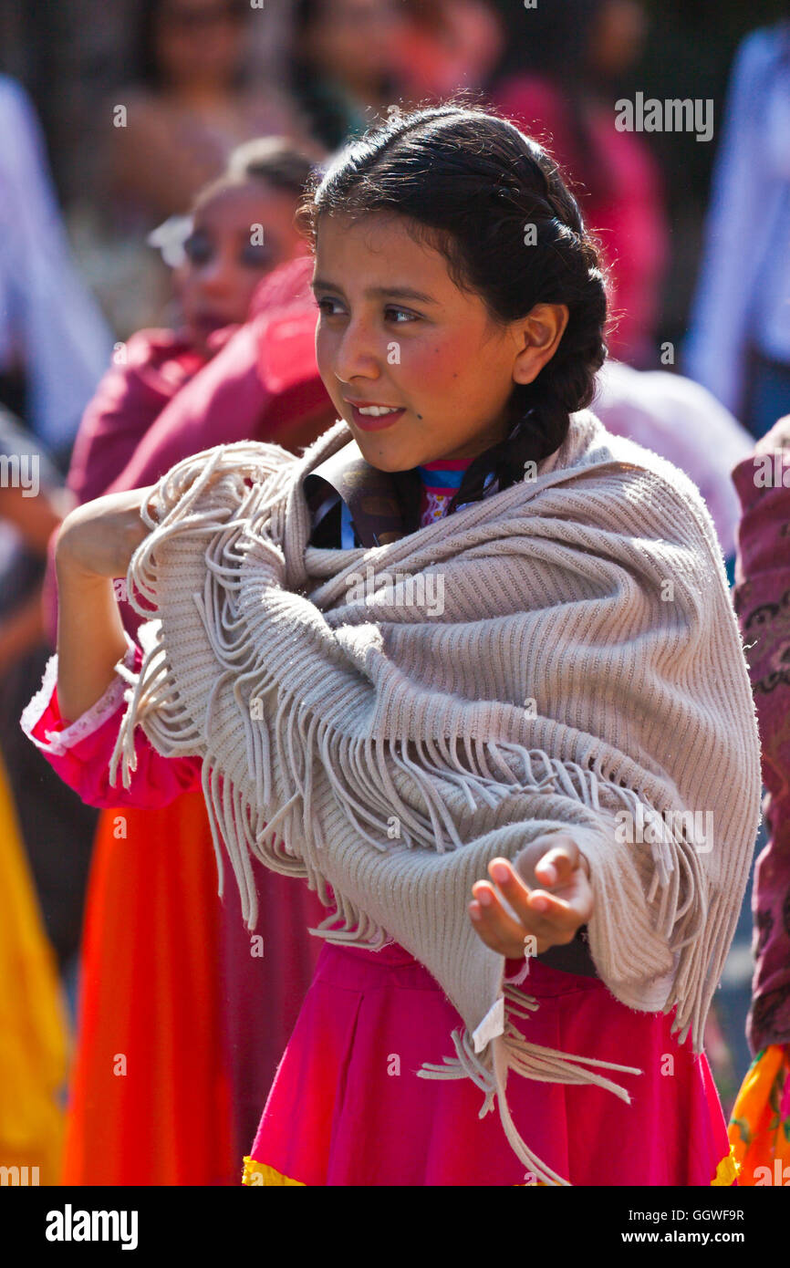 Tag der REVOLUTION wird mit einer Parade am 20. November jedes Jahr - SAN MIGUEL DE ALLENDE, Mexiko gefeiert Stockfoto