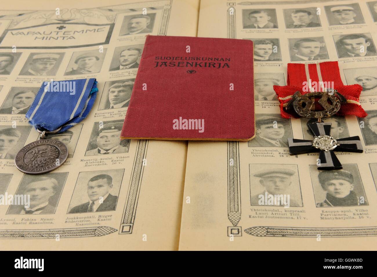 Sie hatten die Chance, die Herrlichkeit. Sie nahm es und zahlte eine ultimative Preis an Finnischen Bürgerkrieg 1918. Medaille der Freiheit 1. Klasse,... Stockfoto