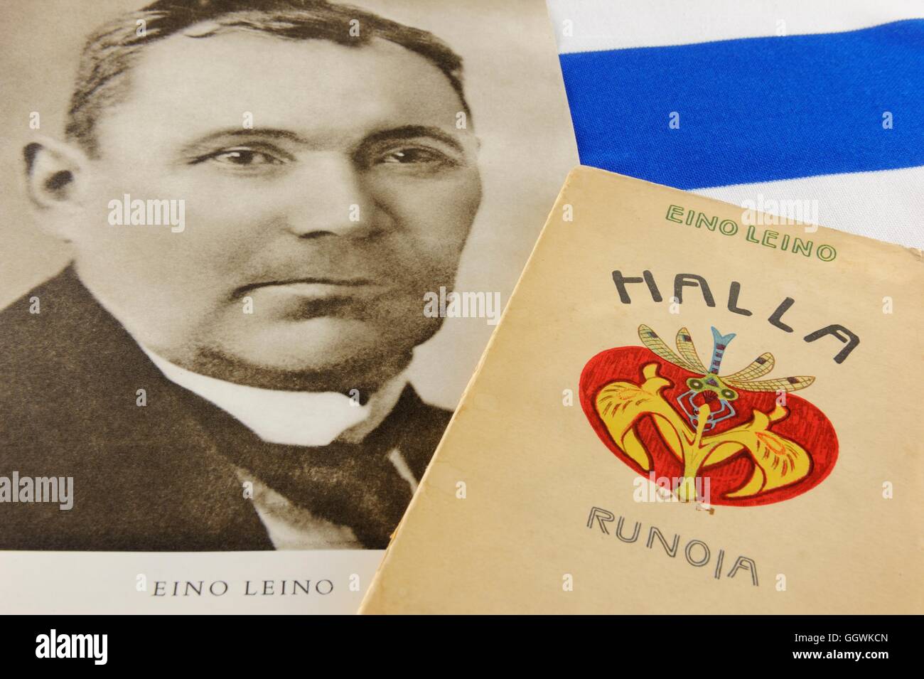 Eino leino, finnischer Dichter, 06.07.1878-10.01.1926. Seine Werke wurden breit und vielseitig aus Zeitung Arbeit zu Dramen, Romane und Dichter Stockfoto