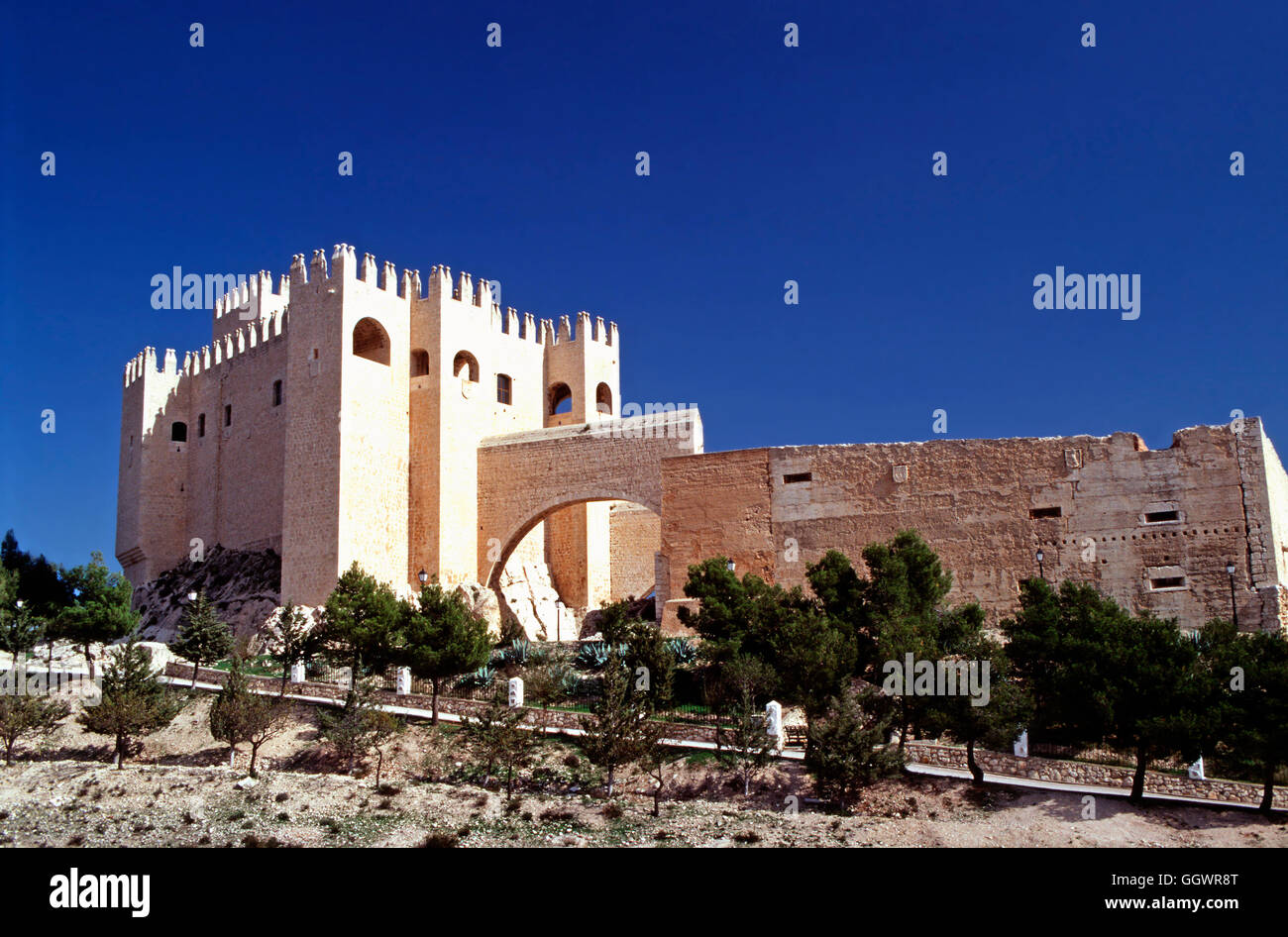 Burg Alcazaba, Almeria, Spanien Stockfoto
