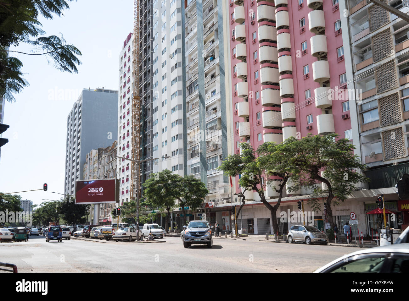 Straßenleben in Maputo, der Hauptstadt von Mosambik Stockfoto