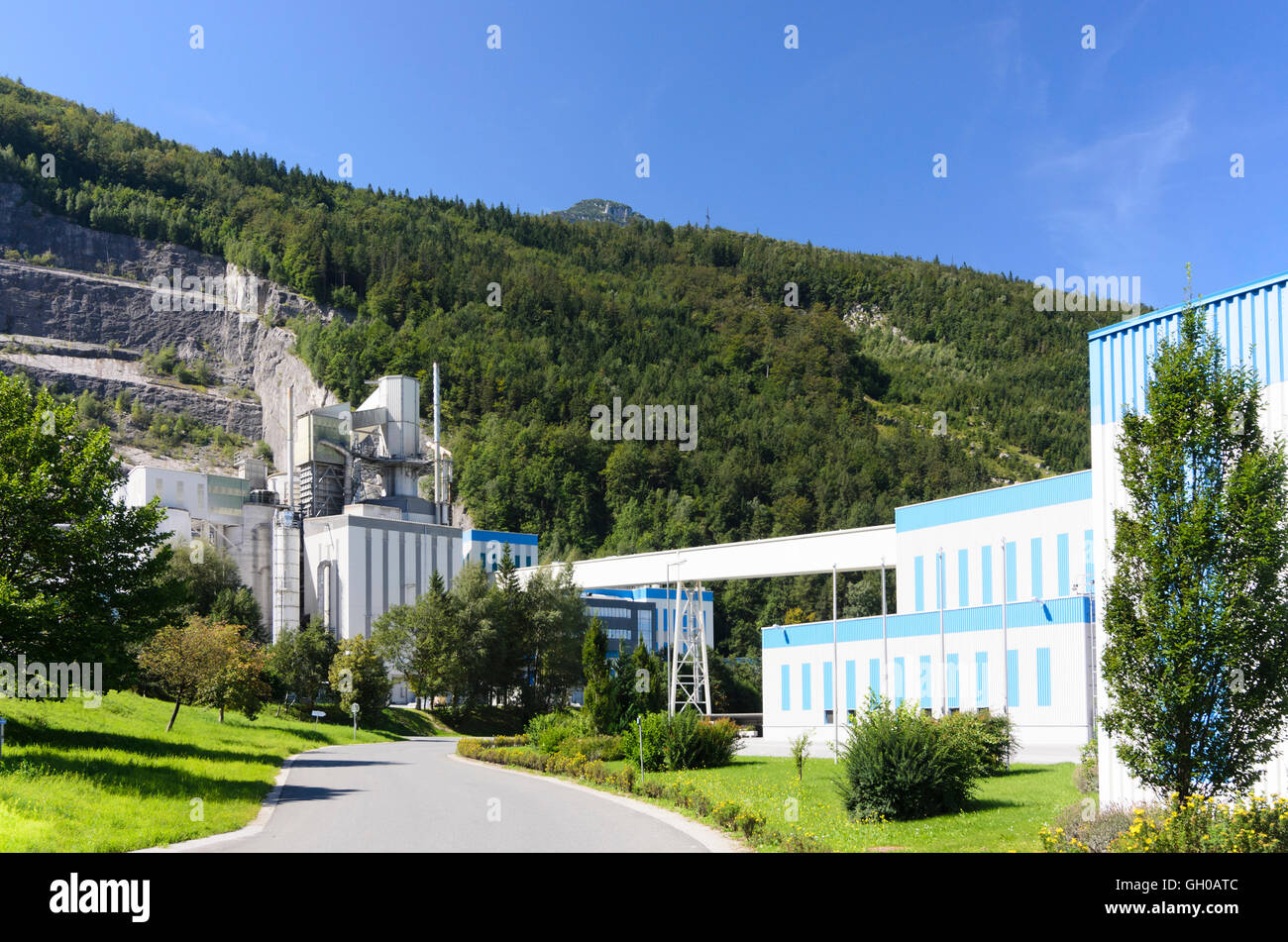 Golling ein der Salzach: Leube Kalkbrennen Pflanze Tagger, Österreich, Salzburg, Tennengau Stockfoto