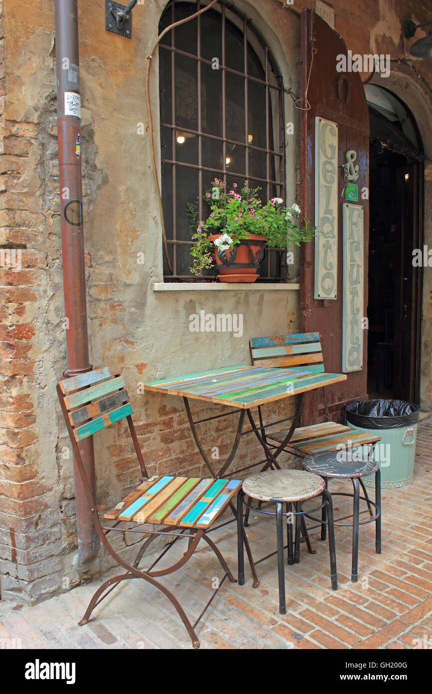 Vintage Cafe Italy Stockfotos Vintage Cafe Italy Bilder