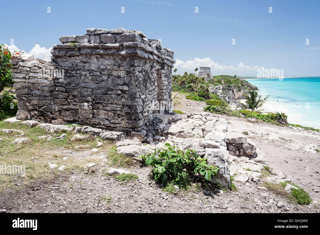 Tulum-Maya-Tempel in Halbinsel Yucatan, Mexiko Stockfoto