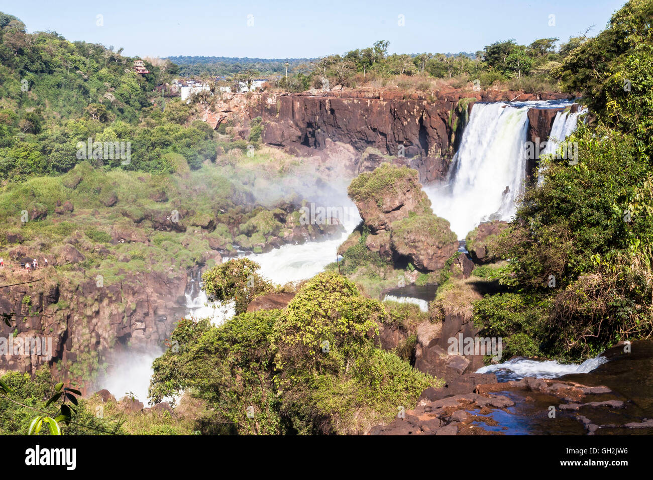 In Foz do Iguassu Wasserfälle Stockfoto