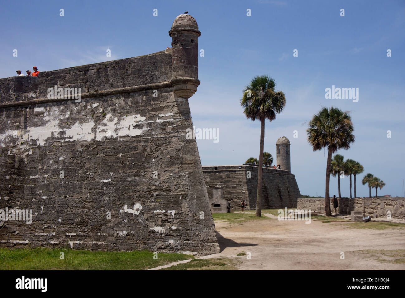 17. Jahrhundert spanische Festung.  St. Augustine, Florida. Stockfoto