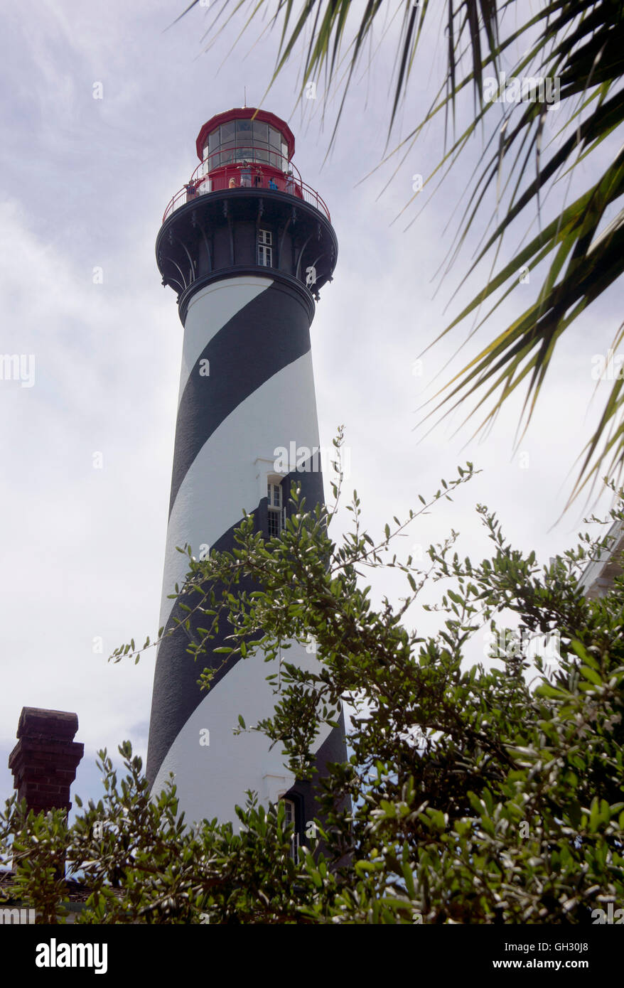 St. Augustine Lighthouse, im Anastasia State Park, St. Augustine, Florida. Stockfoto