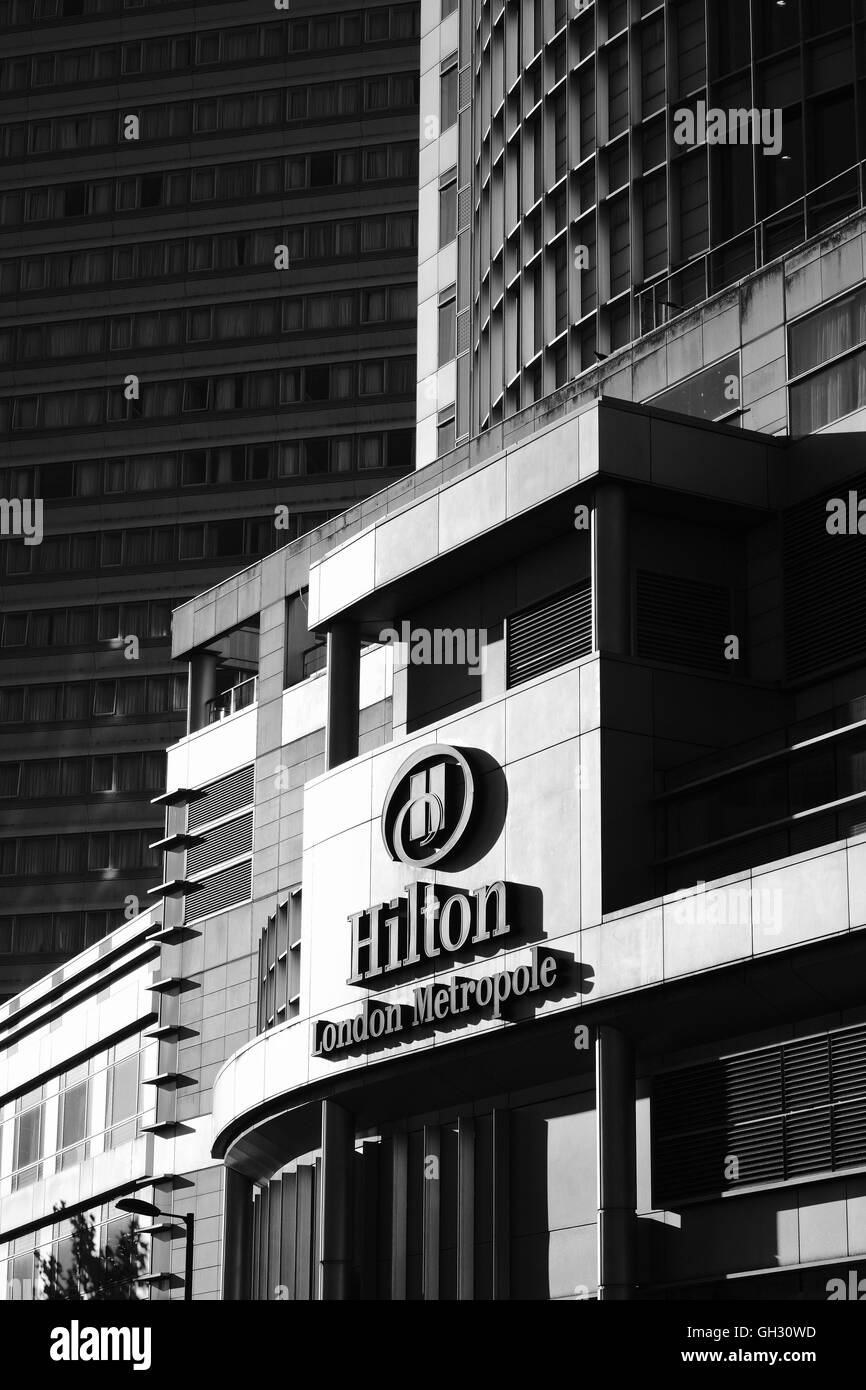 Hilton Hotel Paddington Eigenschaft uk London Stockfoto