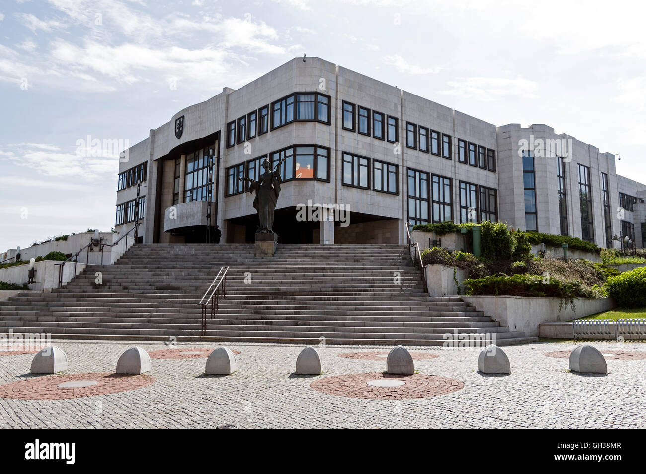 Das slowakische Parlament ist seit 1992 auch der Nationalrat der Slowakischen Republik. Das Gebäude befindet sich direkt gegenüber von Brati Stockfoto