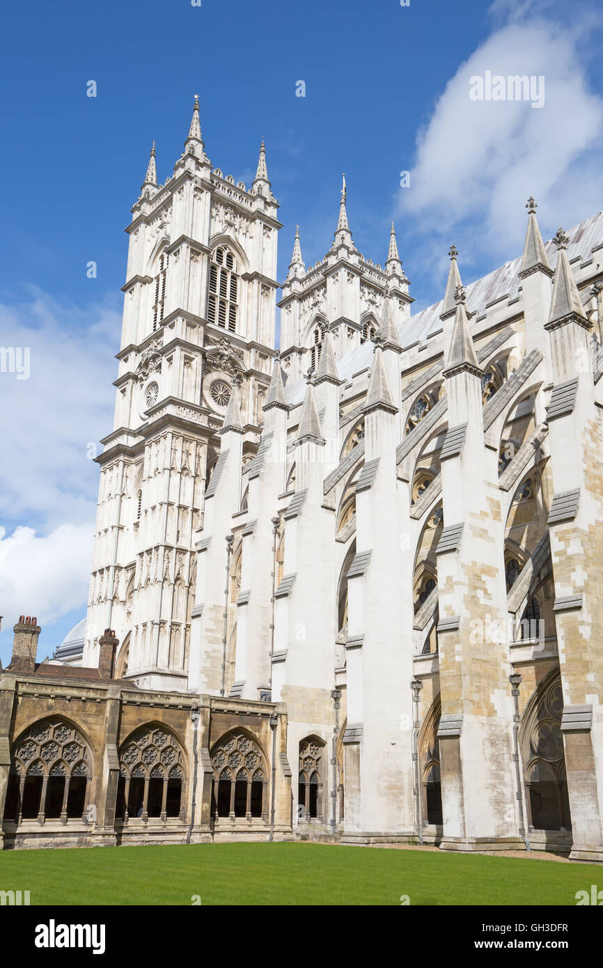 Westminster Abbey in London, Großbritannien Stockfoto