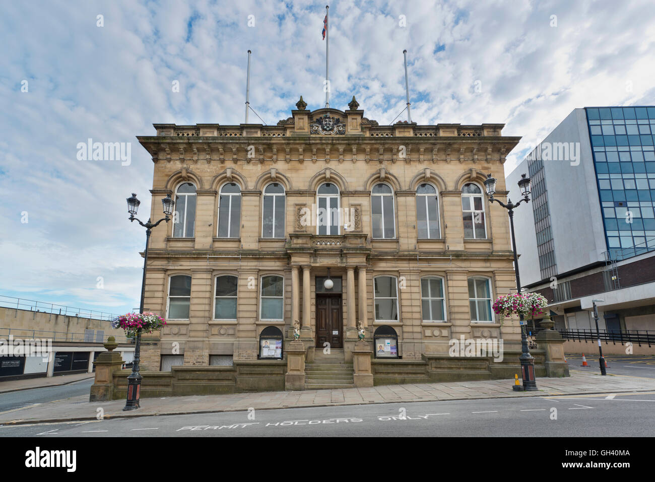 Huddersfield Kirklees Rathaus in West Yorkshire Stockfoto