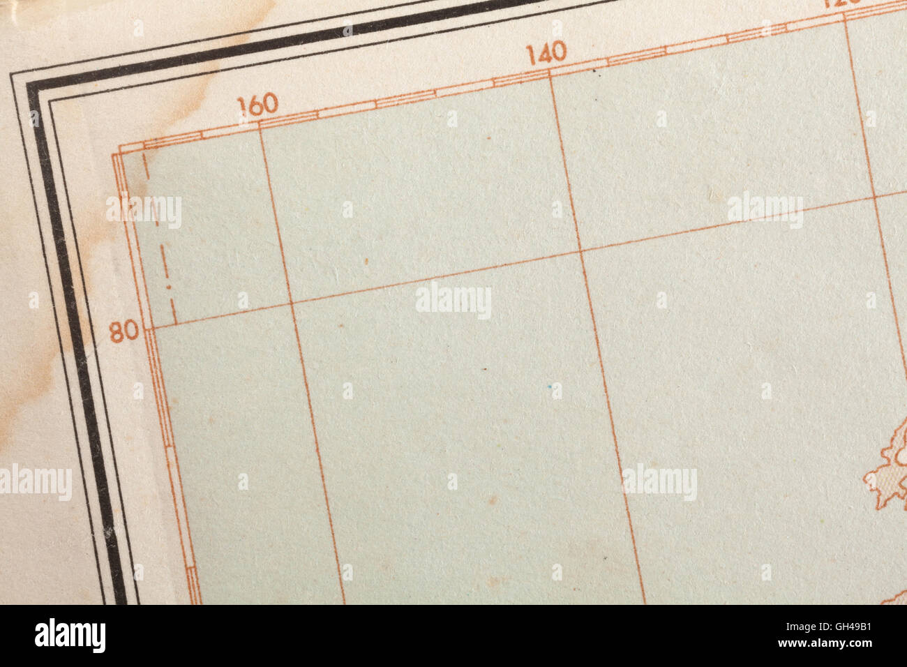 Geografische Kartenhintergrund für eigene designs Stockfoto
