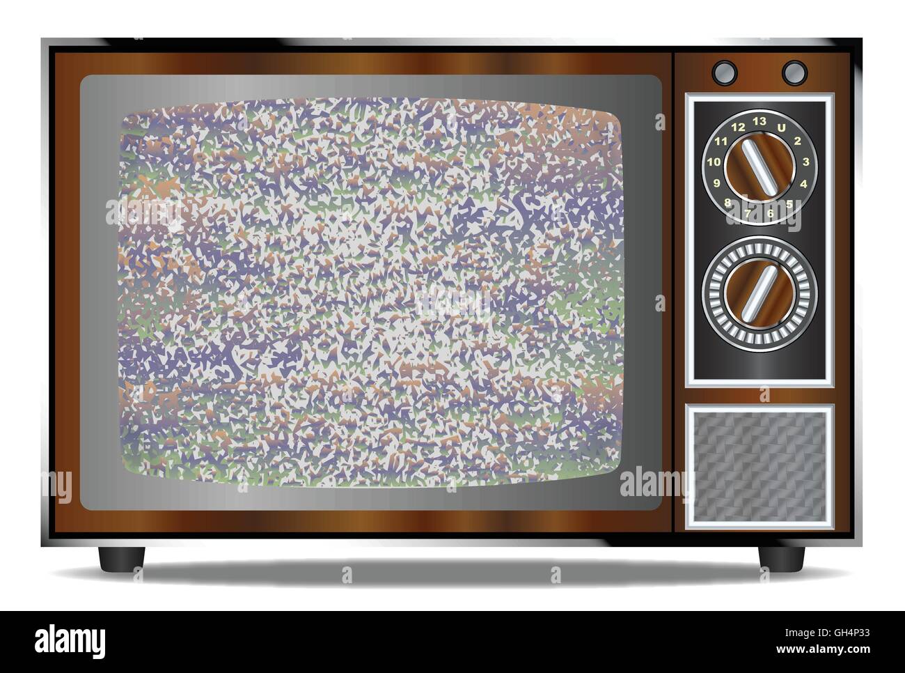 alter-fernseher-mit-statik-stock-vektorgrafiken-kaufen-alamy
