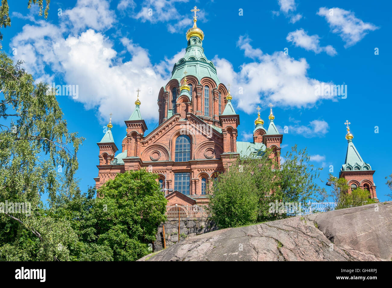 Uspenski-Kathedrale. Helsinki, Finnland Stockfoto