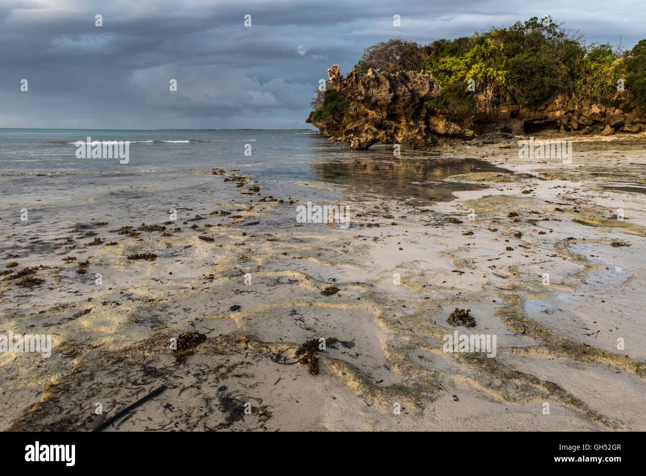 Strand auf Quilaleveningea Insel im Archipel Quirimbas Stockfoto