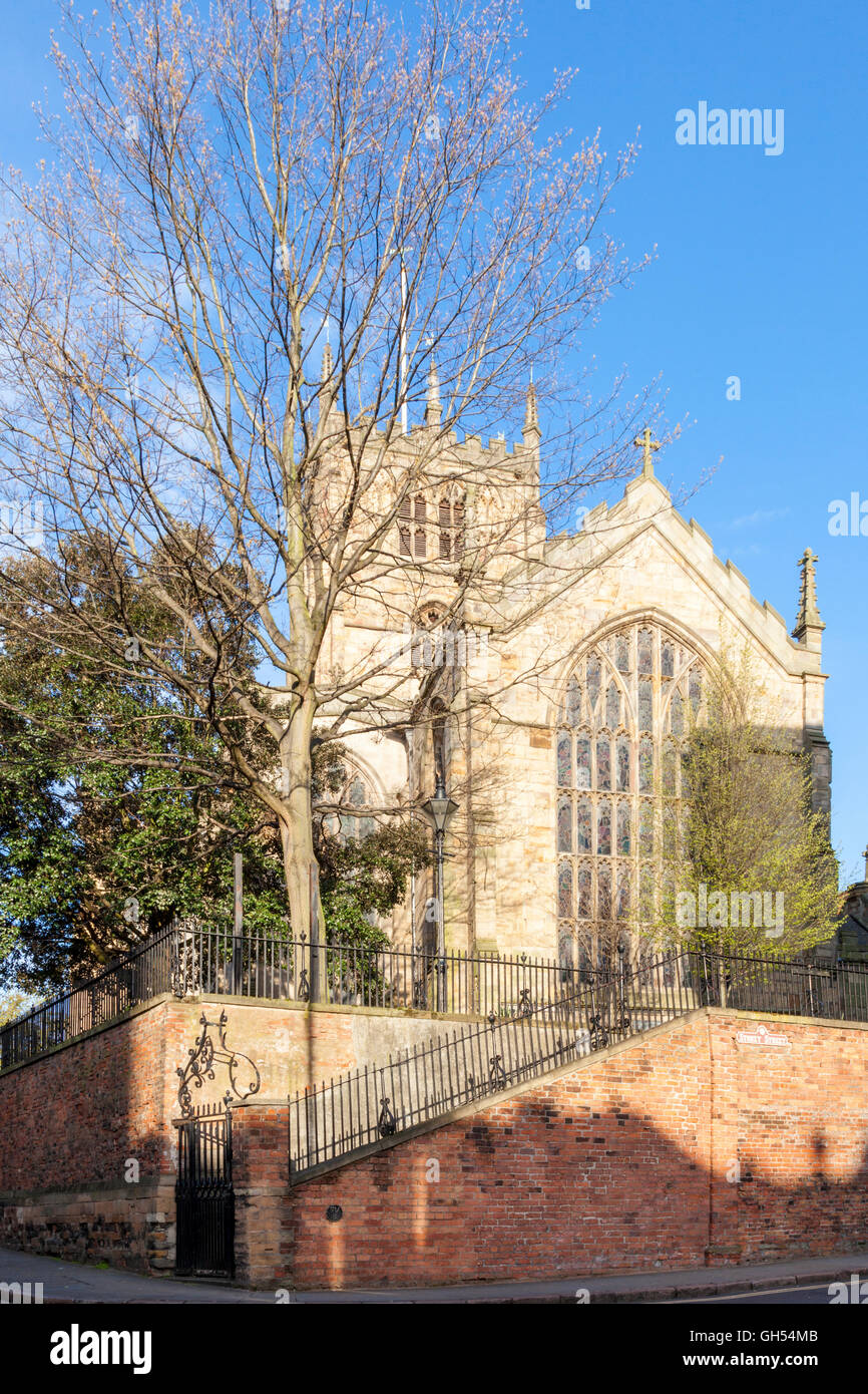 St Mary's Church, eine mittelalterliche Kirche in der historischen Lace Market Nottingham, England, Großbritannien Stockfoto