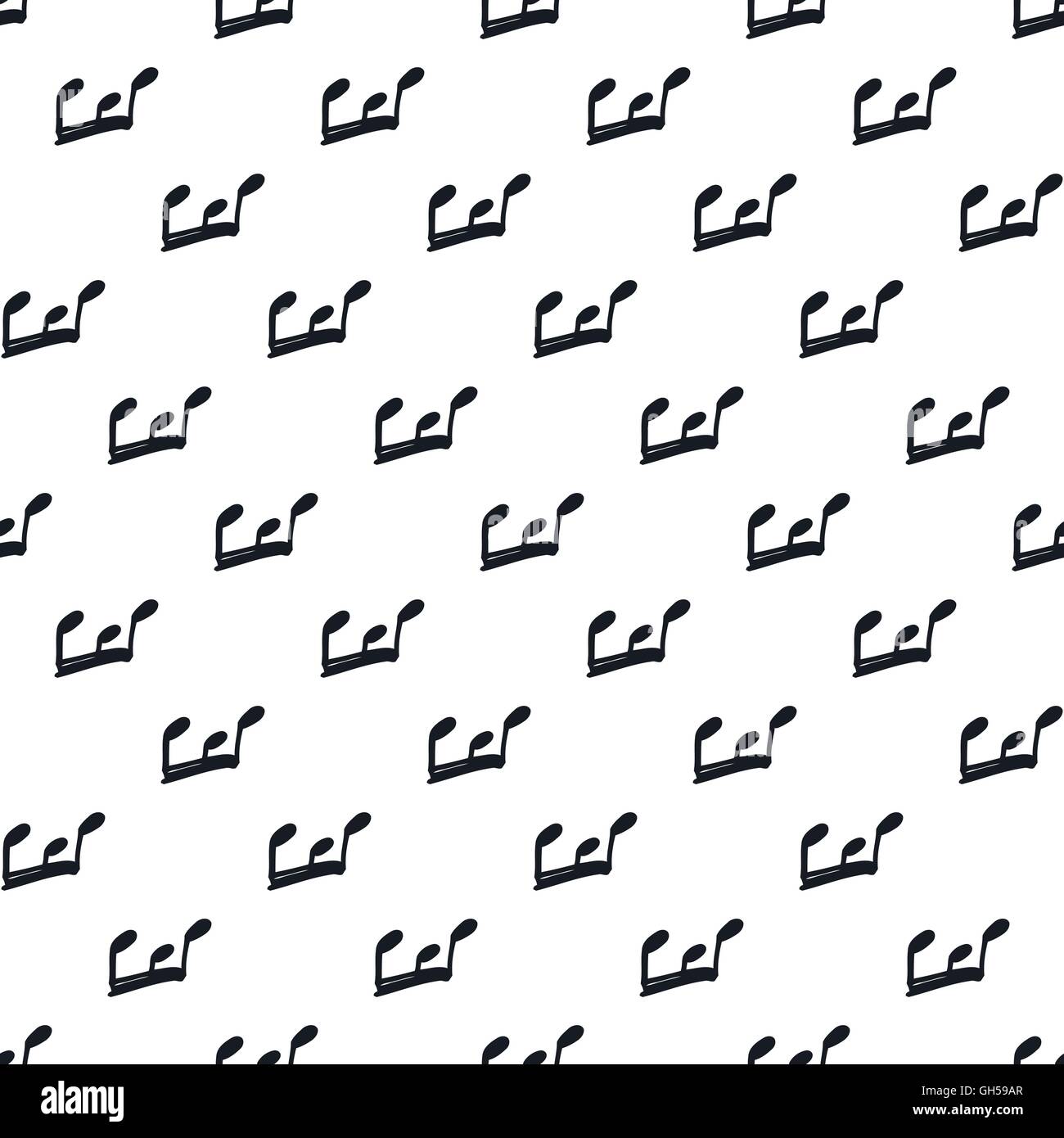 Nahtlose Muster mit Noten Stock Vektor