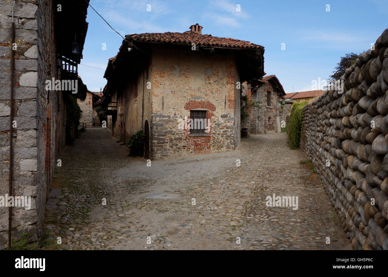 Ricetto di Candelo, Provinz Biella, Piemont, Italien Stockfoto