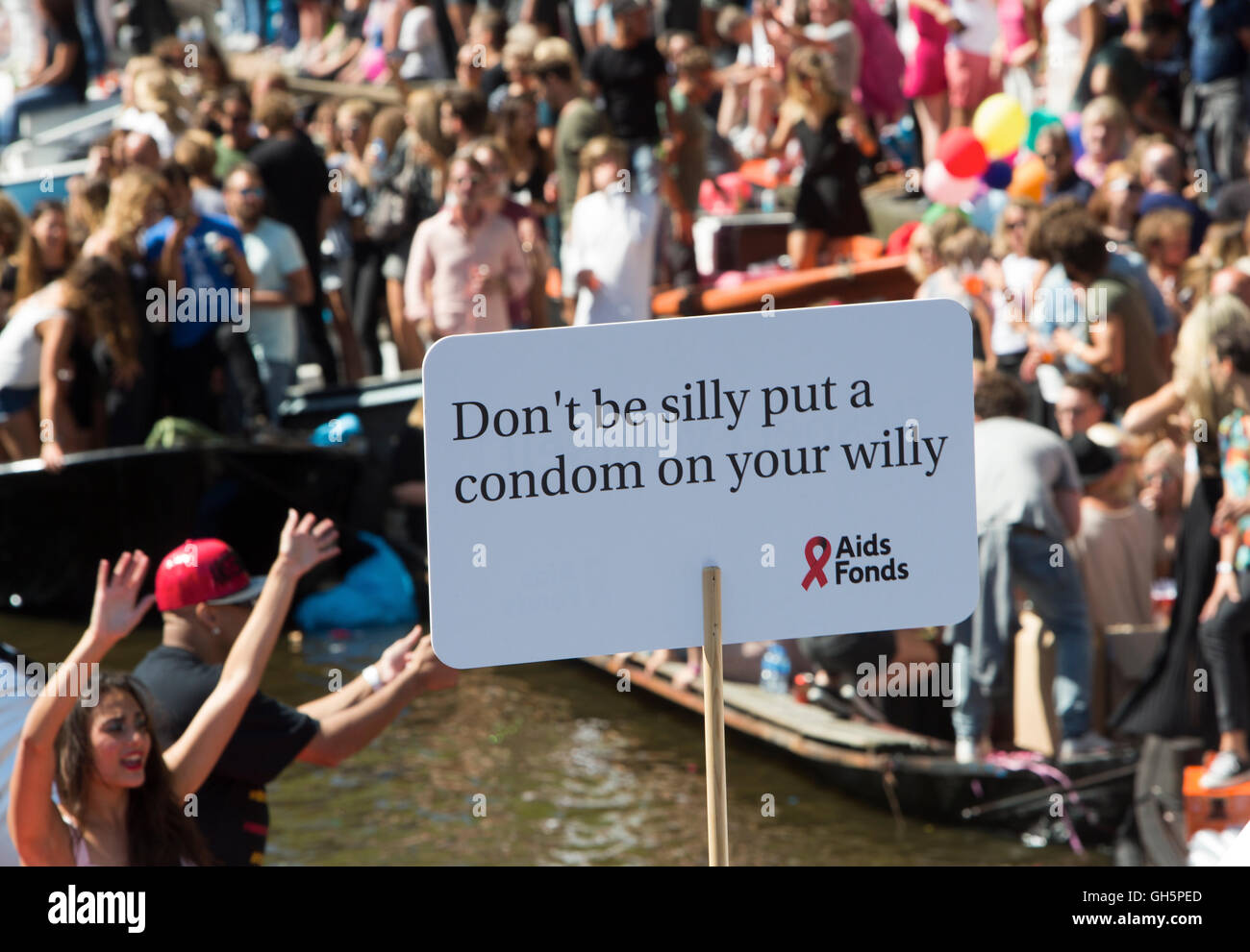 Gaypride 2016 in Amsterdam Stockfoto