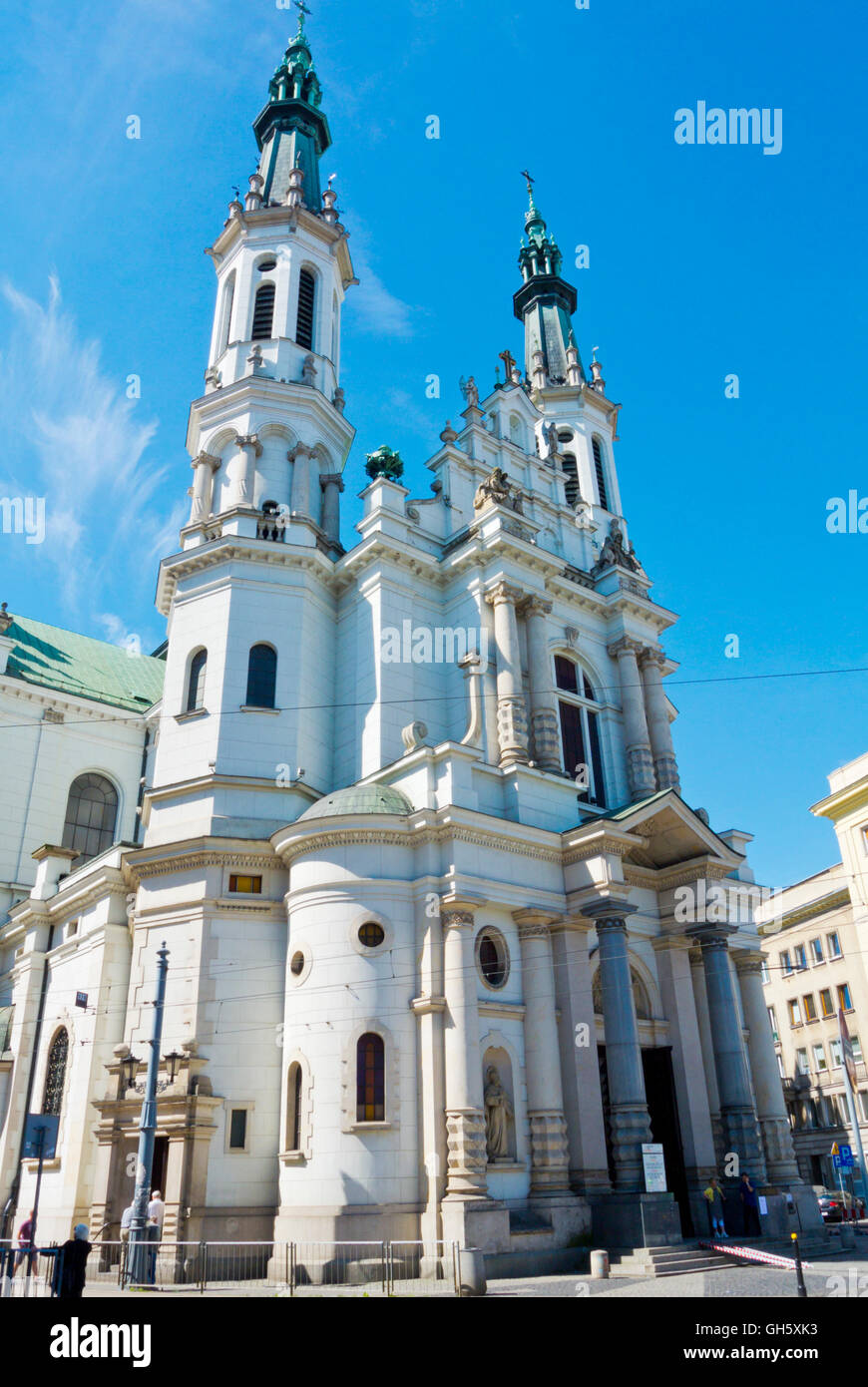Kirche des Heiligsten Erlösers, Plac Zbawiciela, Retter Square, Srodmiescie Poludniowe, Warschau, Polen Stockfoto