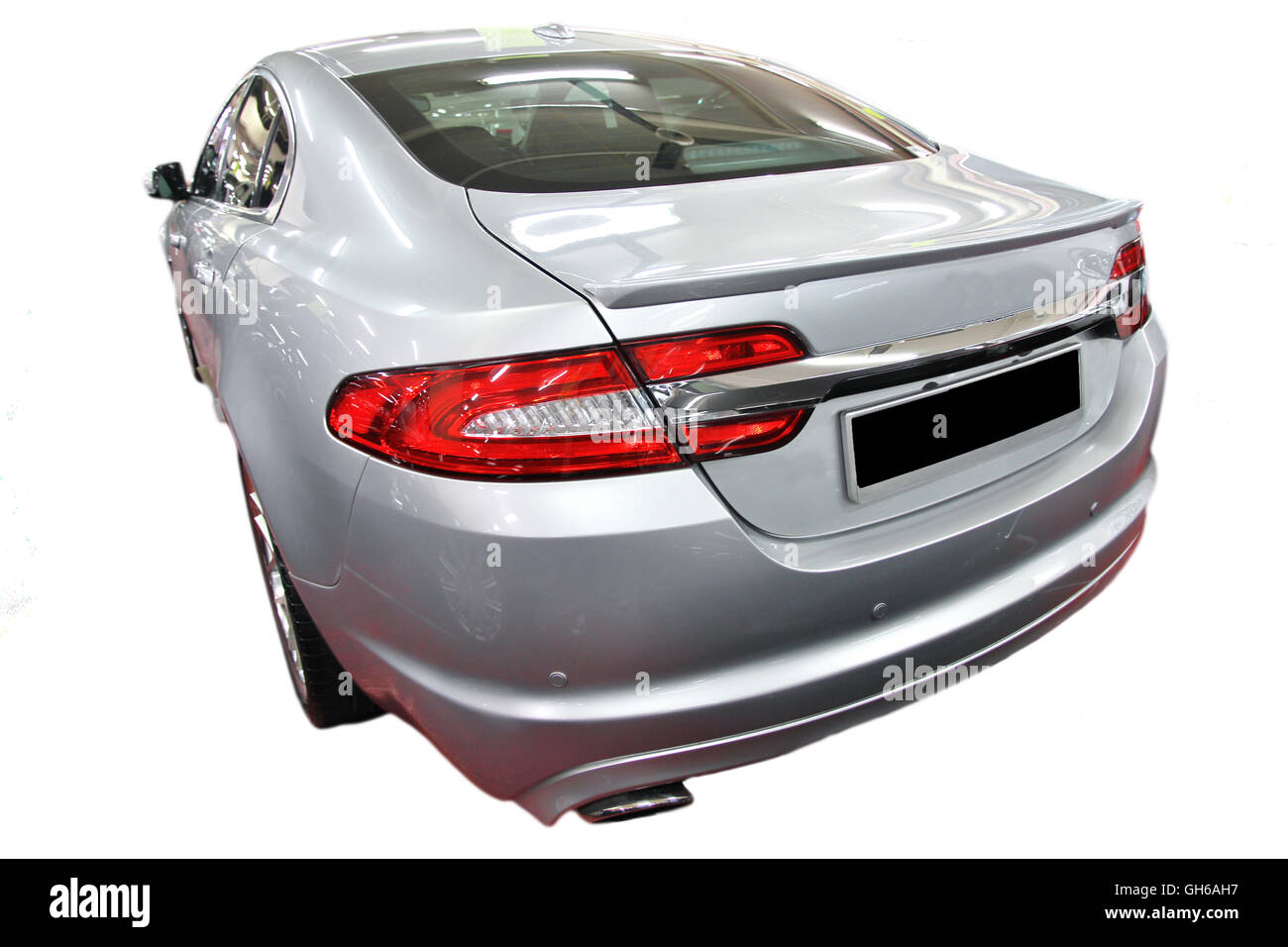 Heckansicht des Luxus-Auto Jaguar XF. Stockfoto