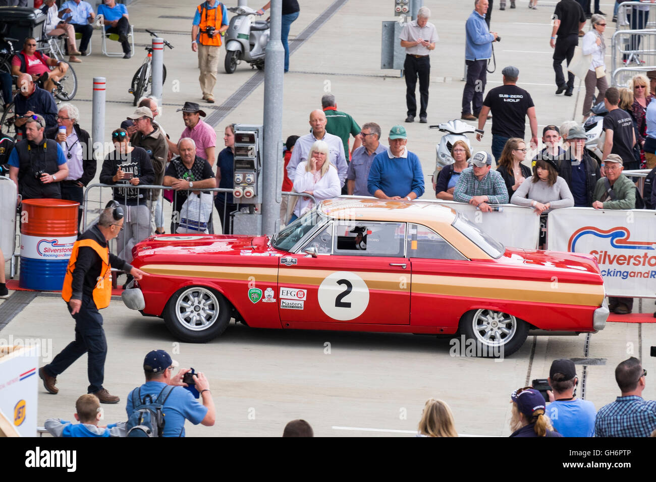 Leo Voyazides, Ford Falcon, Pre-66 große Engined Touring Cars, 2016 Silverstone Classic Event, UK Stockfoto