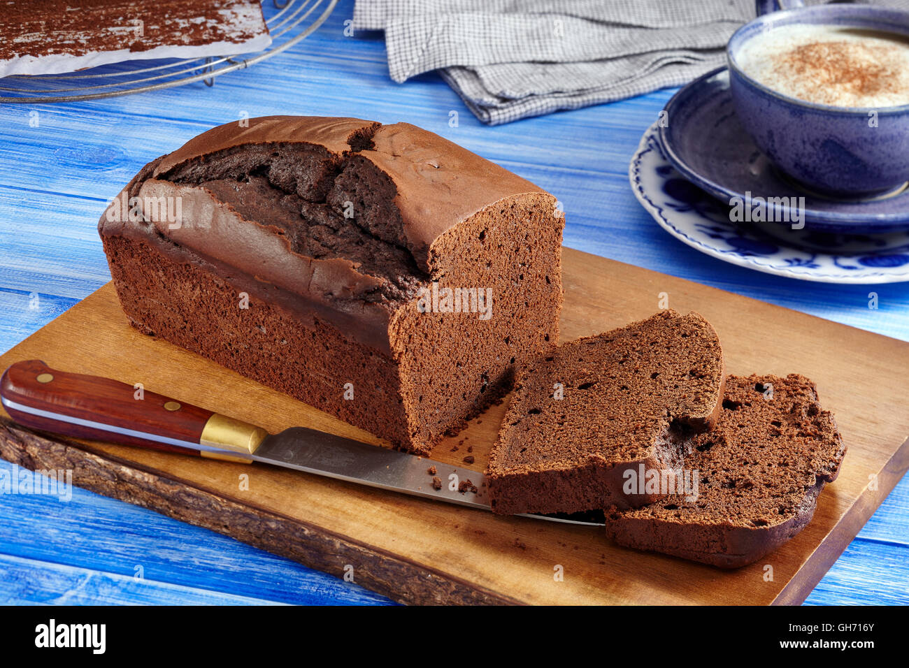 Mocha molasses cake Stockfoto