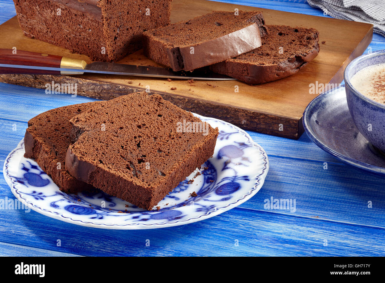 Mocha molasses cake Stockfoto