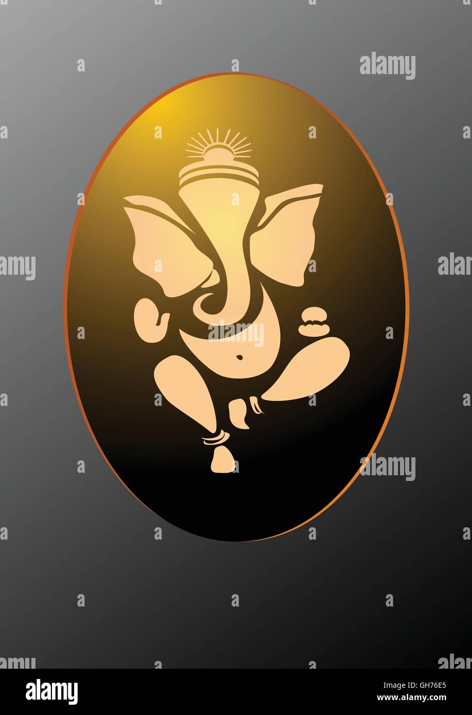 Ganesha-Hindu-Gott Stock Vektor Ganesha-Hindu-Gott Stock Vektor