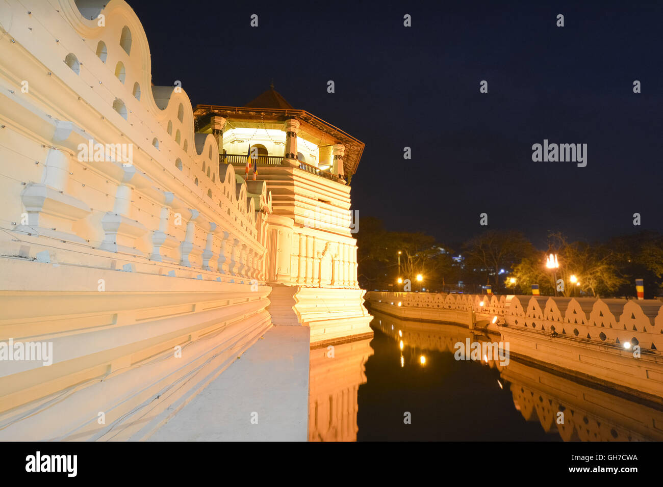 Tempel der heiligen Zahn-Reliquie, Kandy Stockfoto