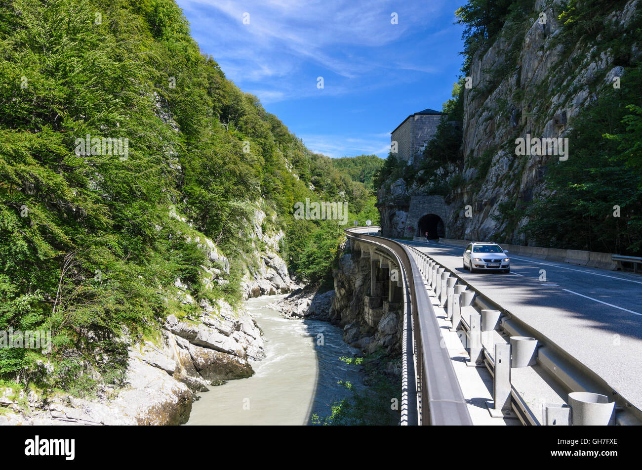 Golling ein der Salzach: Befestigung am Pass Lueg im Salzachtal, Österreich, Salzburg, Pongau Stockfoto