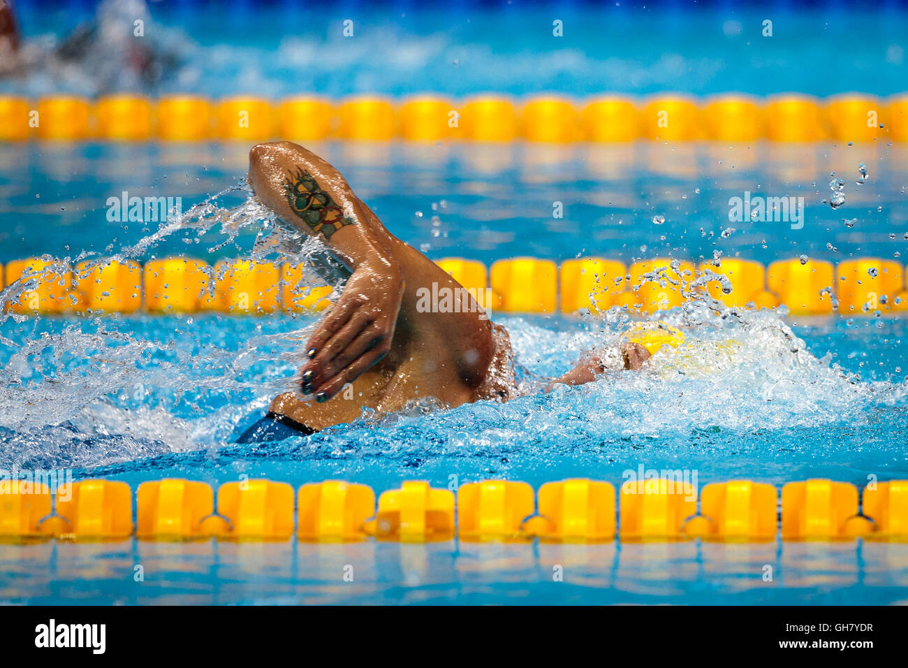 Rio De Janeiro, Brasilien. 8. August 2016. Schwimmen - Frauen 200M FREESTYLE Qualifikation bei den Olympischen Spielen 2016 in Rio De Janeiro. © Petr Toman/World Sport Bilder Stockfoto