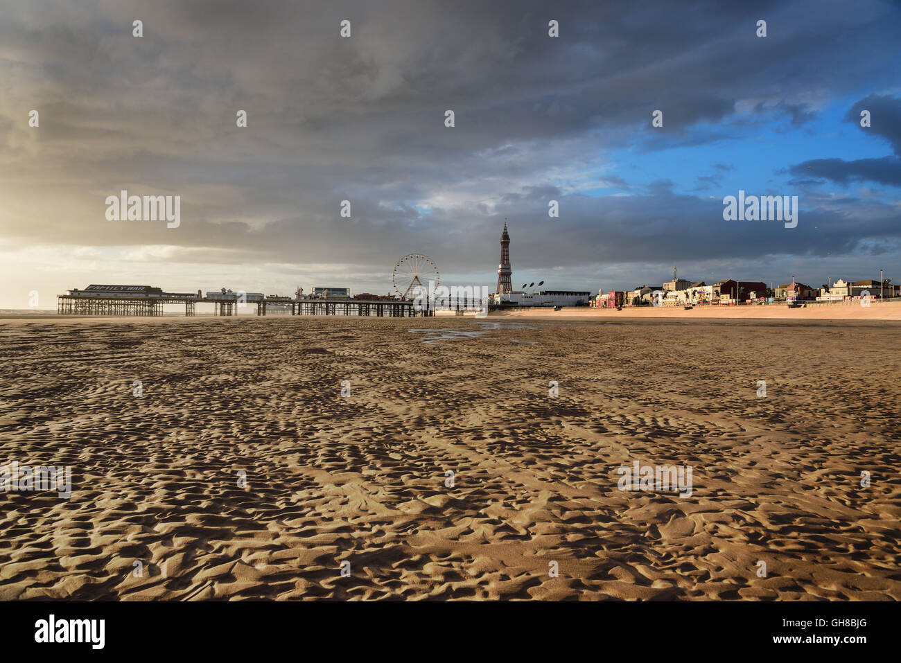 Blackpool Pleasure Beach gemeinhin als Pleasure Beach Resort oder einfach Pleasure Beach in England. Stockfoto