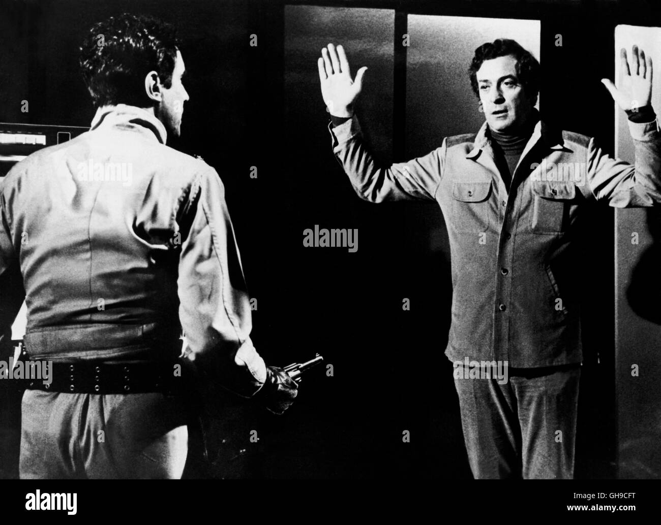 Szene Mit MICHAEL CAINE (Brad Crane) Film, Fernsehen, begleitende, 70er Regie: Irwin Allen aka. Der Schwarm Stockfoto