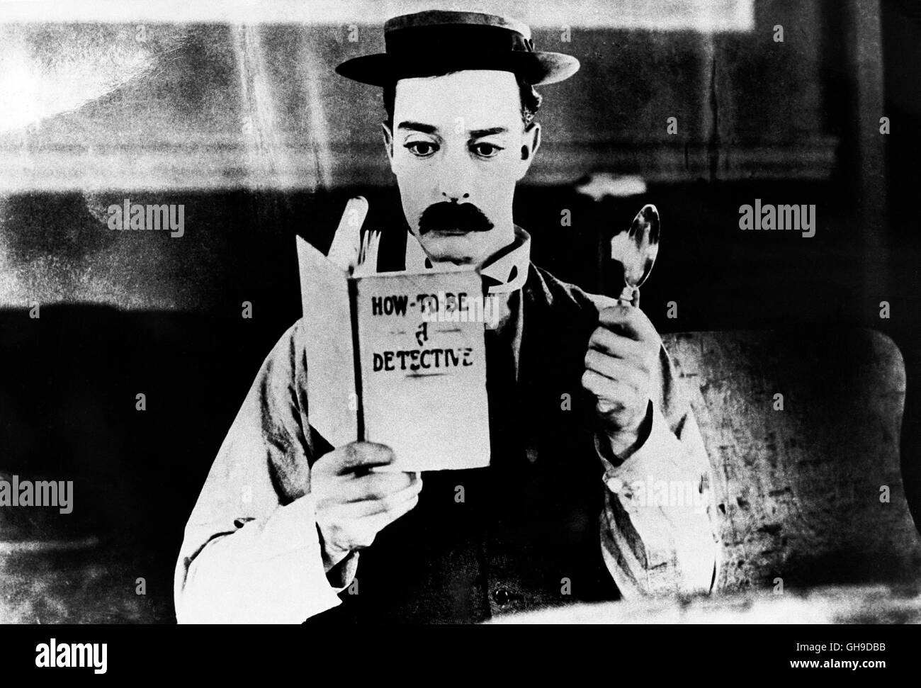 BUSTER KEATON (Sherlock, Jr./Vorführer) Regie: Buster Keaton aka. Sherlock, Jr. Stockfoto